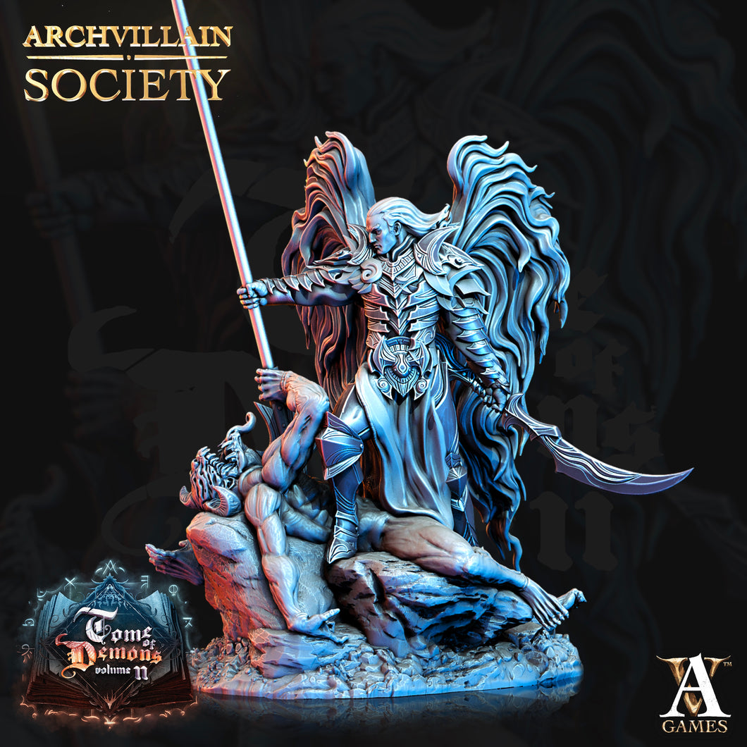 3D Printed Archvillain Games Archvillain Society Vol. VII - Alehdaymon the Avenger 28mm 32mm D&D