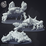 3D Printed Cast n Play - Undead Pirate Beast 28mm 32mm D&D