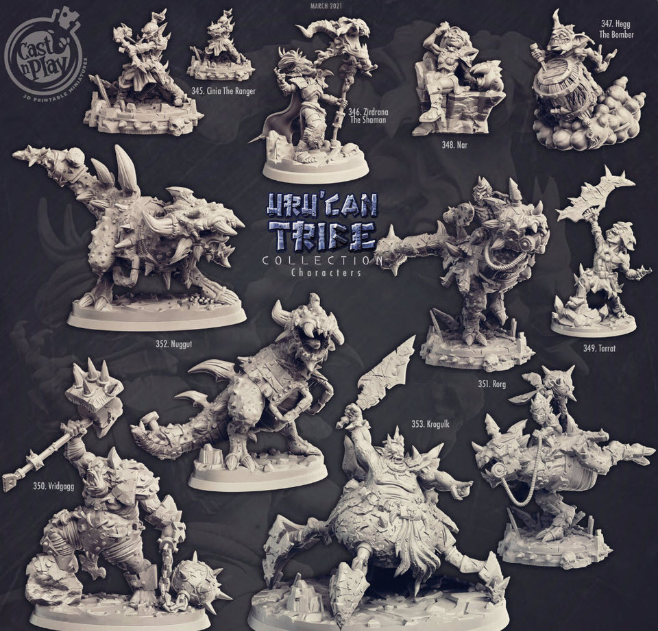 3D Printed Cast n Play  Uru Can Tribe - Cinia The Ranger 28mm 32mm D&D