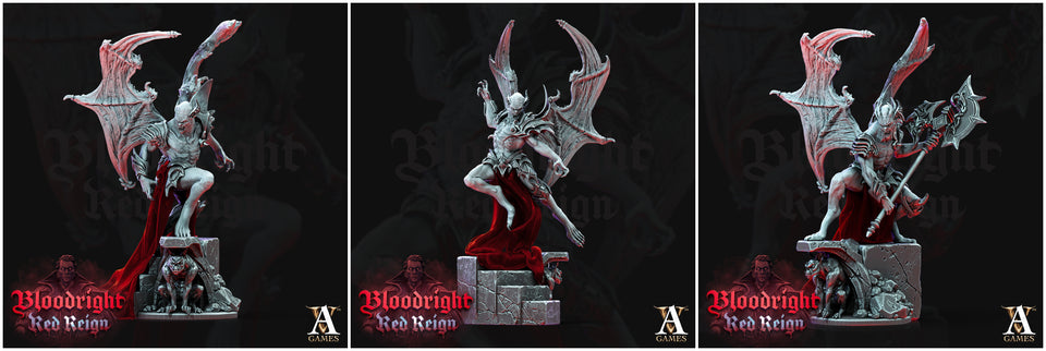 3D Printed Archvillain Games Bloodright Red Reign - Vampire Elders 28mm 32mm D&D