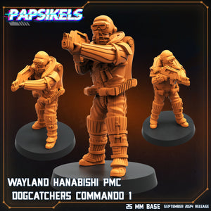 3D Printed Papsikels Wayland Hanabishi Pmc Dogcatcher Commandos Set SEPTEMBER 2024 SCIFI 28mm 32mm