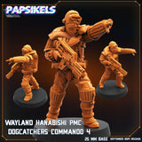 3D Printed Papsikels Wayland Hanabishi Pmc Dogcatcher Commandos Set SEPTEMBER 2024 SCIFI 28mm 32mm