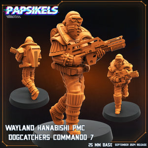 3D Printed Papsikels Wayland Hanabishi Pmc Dogcatcher Commandos Set SEPTEMBER 2024 SCIFI 28mm 32mm