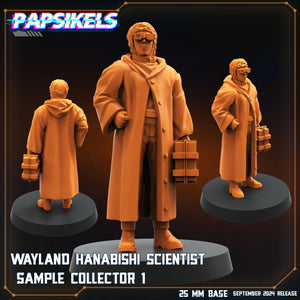 3D Printed Papsikels Wayland Hanabishi Scientist Sample Collectors Set SEPTEMBER 2024 SCIFI 28mm 32mm