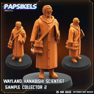 3D Printed Papsikels Wayland Hanabishi Scientist Sample Collectors Set SEPTEMBER 2024 SCIFI 28mm 32mm