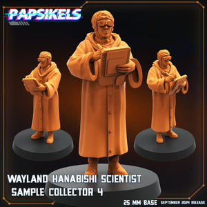 3D Printed Papsikels Wayland Hanabishi Scientist Sample Collectors Set SEPTEMBER 2024 SCIFI 28mm 32mm