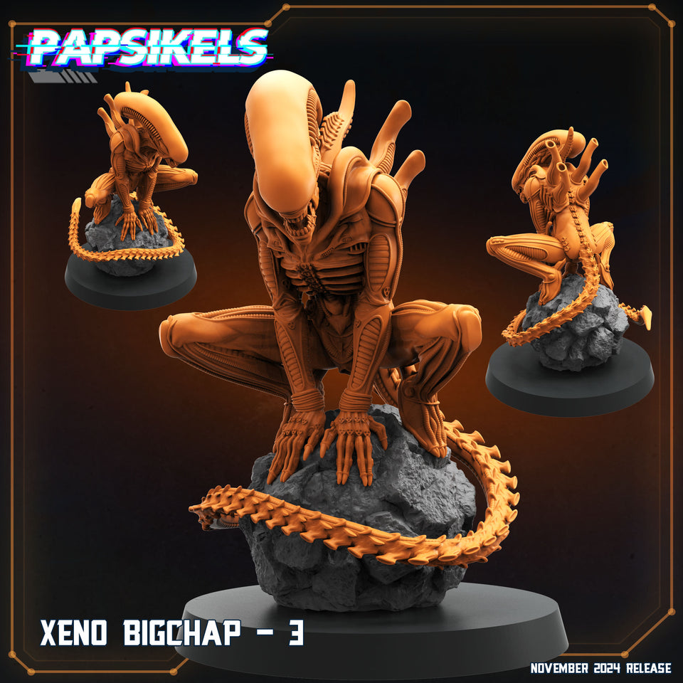 3D Printed Papsikels Xeno Bigchap Nov 2024 Scifi 28mm 32mm