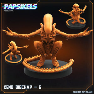 3D Printed Papsikels Xeno Bigchap Nov 2024 Scifi 28mm 32mm