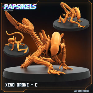 3D Printed Papsikels Xeno Drone Set July 2024 Scifi 28mm 32mm