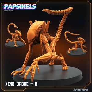 3D Printed Papsikels Xeno Drone Set July 2024 Scifi 28mm 32mm