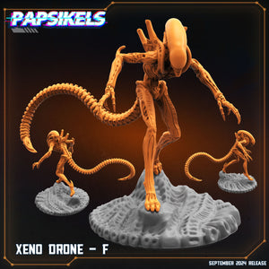 3D Printed Papsikels Xeno Drone F SEPTEMBER 2024 SCIFI 28mm 32mm