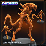 3D Printed Papsikels Xeno Warrior Set August 2024 Scifi 28mm 32mm