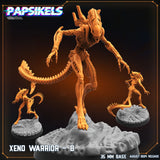 3D Printed Papsikels Xeno Warrior Set August 2024 Scifi 28mm 32mm