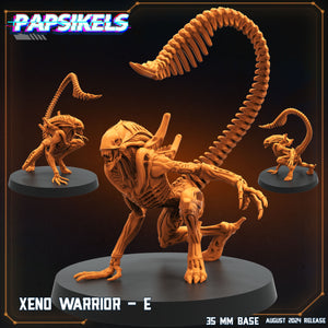 3D Printed Papsikels Xeno Warrior Set August 2024 Scifi 28mm 32mm