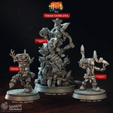 3D Printed Cast n Play Xmas Goblins Holiday Horde Set 28mm 32mm D&D