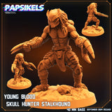 3D Printed Papsikels Young Blood Skull Hunter Stalkhound SEPTEMBER 2024 SCIFI 28mm 32mm