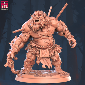 3D Printed STL Miniatures Zombie Troll Set 28 - 32mm War Gaming D&D