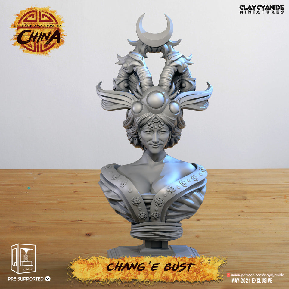 3D Printed Clay Cyanide Change Bust Legends and Gods Of China 28 32 mm D&D