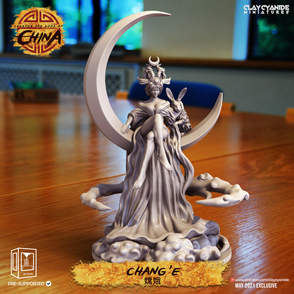 3D Printed Clay Cyanide Change Legends and Gods Of China 28 32 mm D&D