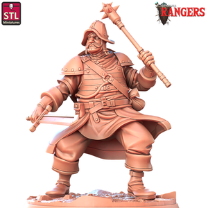 3D Printed STL Miniatures Ranger Companions Set Rangers  28 - 32mm War Gaming D&D