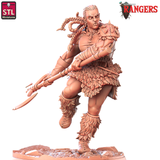 3D Printed STL Miniatures Ranger Companions Set Rangers  28 - 32mm War Gaming D&D