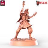 3D Printed STL Miniatures Ranger Companions Set Rangers  28 - 32mm War Gaming D&D