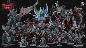 3D Printed Archvillain Games Bloodright Red Reign - Vampire Elders 28mm 32mm D&D