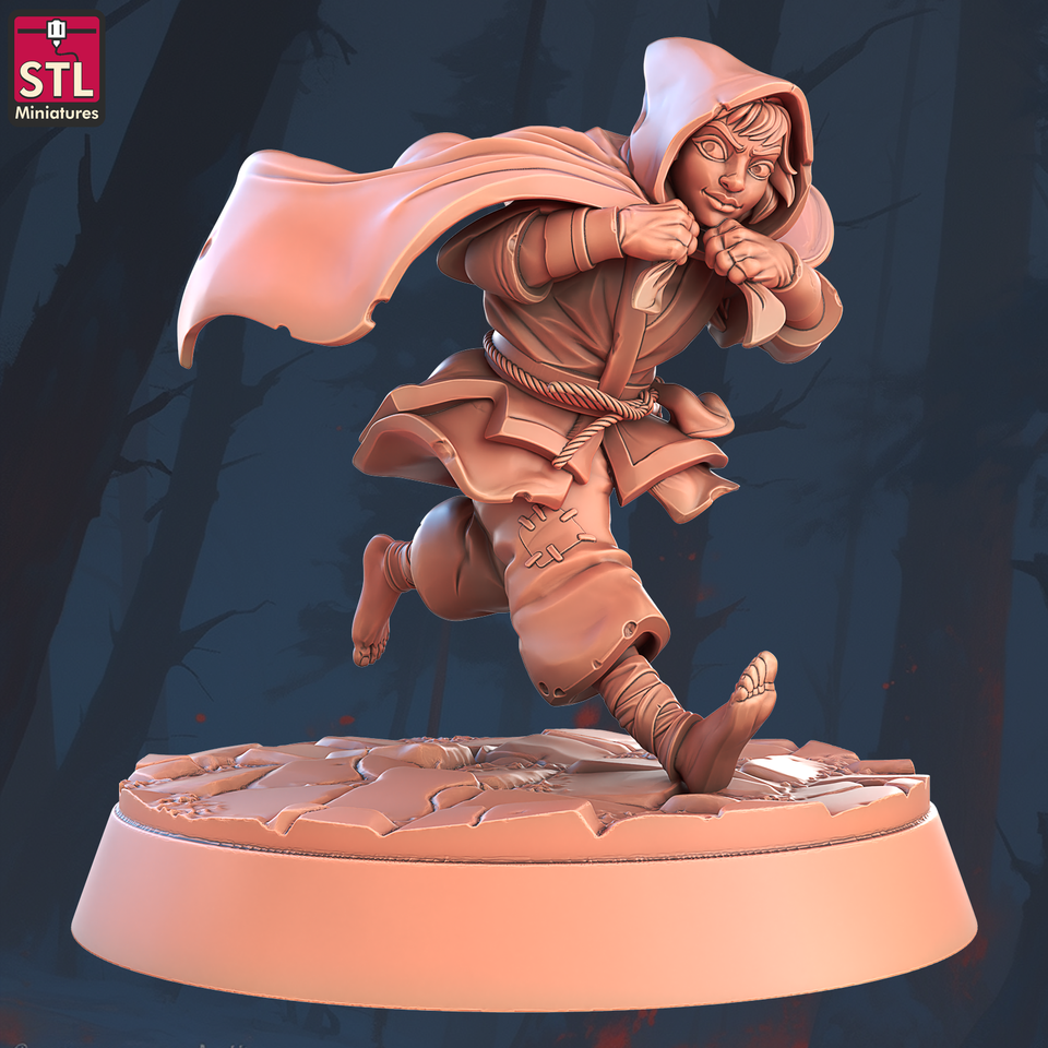 3D Printed STL Miniatures Beggars Guild Set 28 - 32mm War Gaming D&D