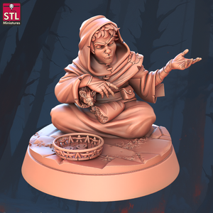 3D Printed STL Miniatures Beggars Guild Set 28 - 32mm War Gaming D&D