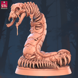 3D Printed STL Miniatures Ghoul Snake Set 28 - 32mm War Gaming D&D