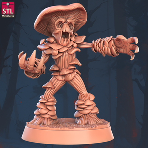 3D Printed STL Miniatures Violent Fungus Set 28 - 32mm War Gaming D&D