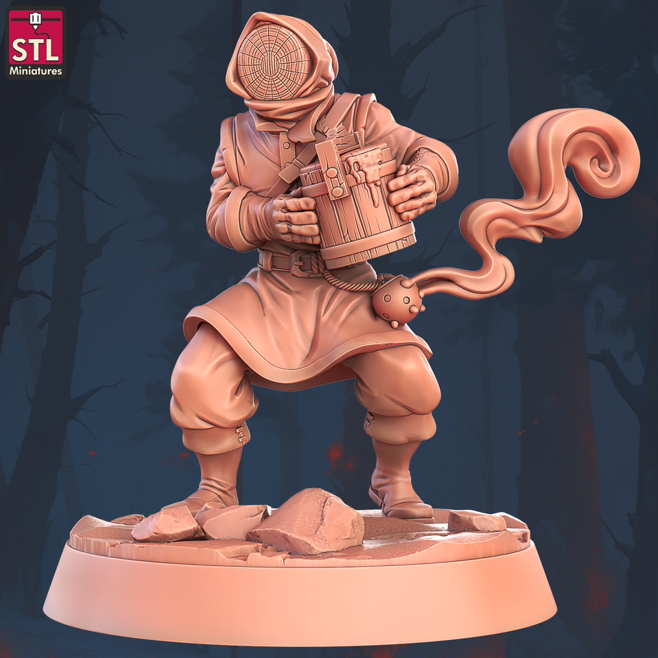 3D Printed STL Miniatures Beekeepers Set 28 - 32mm War Gaming D&D