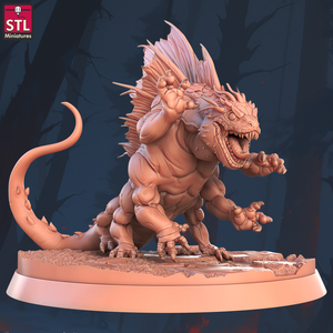 3D Printed STL Miniatures Basilisk Set 28 - 32mm War Gaming D&D