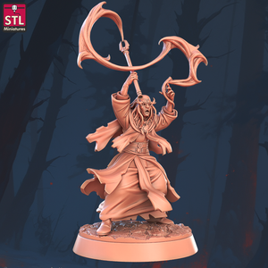 3D Printed STL Miniatures Tekratis Sorcerer 28 - 32mm War Gaming D&D