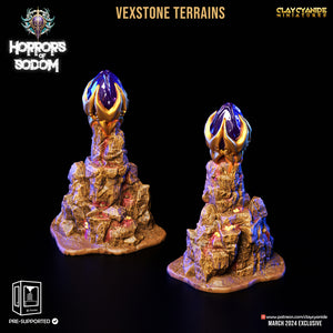 3D Printed Clay Cyanide Horrors of Sodom Vexstone Terrains 28 32 mm D&D