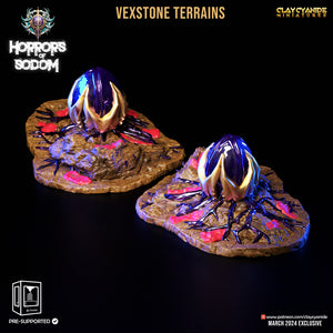 3D Printed Clay Cyanide Horrors of Sodom Vexstone Terrains 28 32 mm D&D