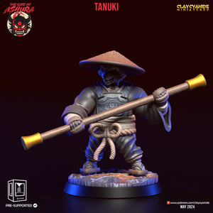 3D Printed Clay Cyanide Tanuki Set The Gate of Ashura 28 32 mm D&D