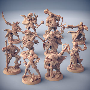 3D Printed Artisan Guild Tino Kobold Bane Troubles in Taverns 10 Heroes Set Welcome Box 28mm 32mm