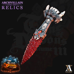 3D Printed Archvillain Games Archvillain Relics - Tooth of Quatlicuez Prop - Charming Terrain