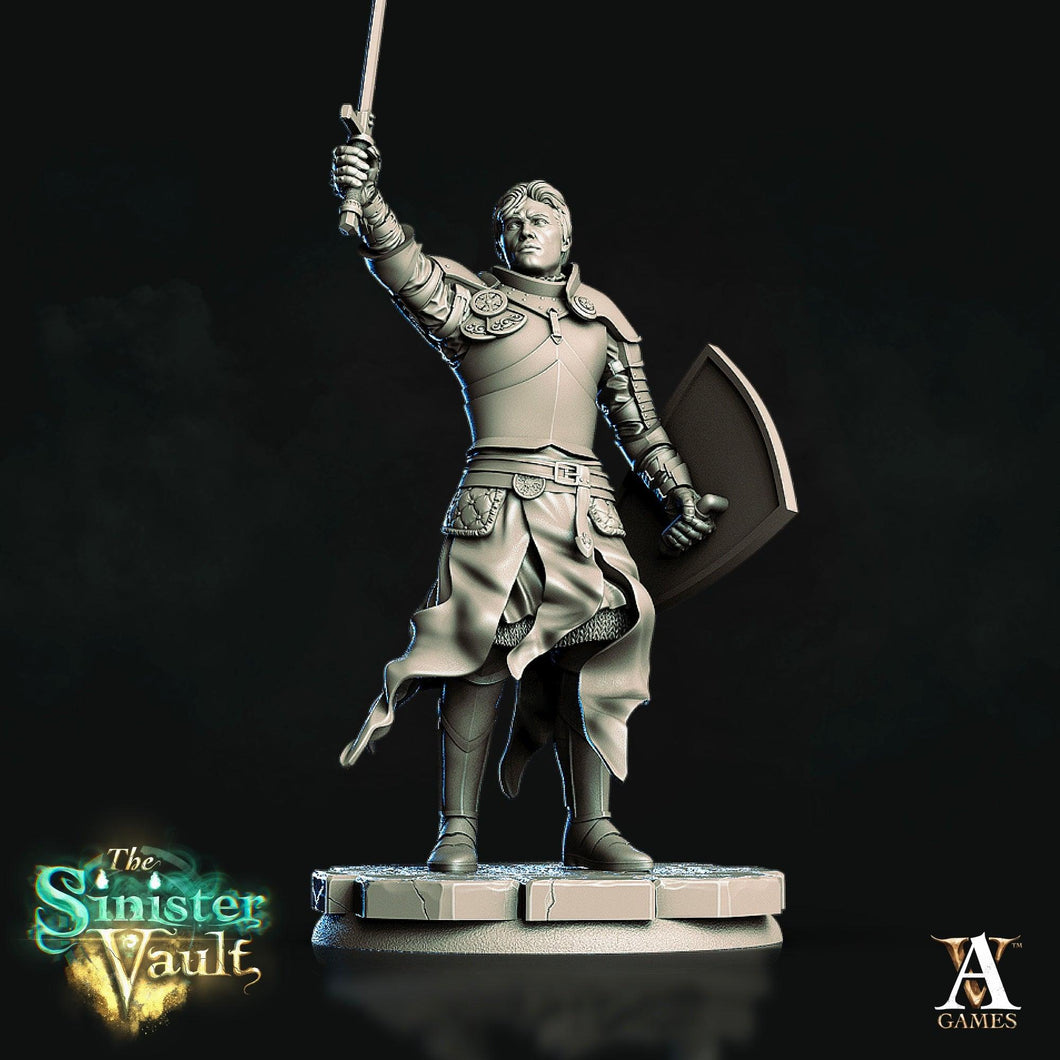 3D Printed Archvillain Games Gharl the Fighter The Sinister Vault 28 32mm D&D - Charming Terrain