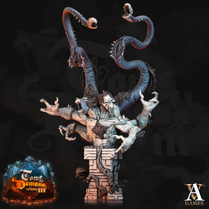 3D Printed Archvillain Games Kagon - Bust Tome of Demons 28 32mm D&D - Charming Terrain