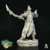 3D Printed Archvillain Games Khadan Gith Swordmaster The Sinister Vault 28 32mm D&D - Charming Terrain