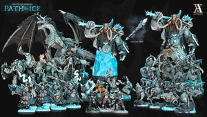 3D Printed Archvillain Games Mammuti Frostburn Horrors - Path of Ice 28 32mm D&D - Charming Terrain