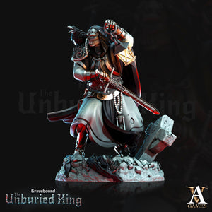 3D Printed Archvillain Games Morituri - Gravebound The Unburied King 28 32mm D&D - Charming Terrain