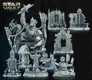 3D Printed Archvillain Games Sci-Fi Diorama The Star Vault 28 32mm D&D - Charming Terrain