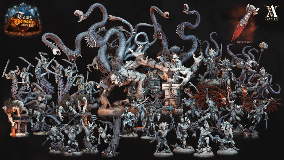 3D Printed Archvillain Games Teraton Tamareth Tome of Demons 28 32mm D&D - Charming Terrain