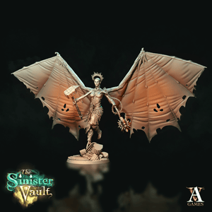 3D Printed Archvillain Games Zadkiel the Fallen The Sinister Vault 28 32mm D&D - Charming Terrain