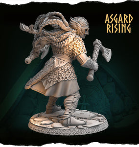 3D Printed Asgard Rising Aidda the Brave Alternative Chieftains 28 32 54 mm - Charming Terrain