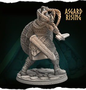 3D Printed Asgard Rising Aidda the Brave Chieftains 28 32 54 mm - Charming Terrain