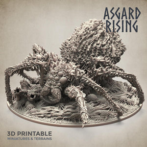 3D Printed Asgard Rising Ancient Spider Queen Gargantuan Model 32mm D&D - Charming Terrain